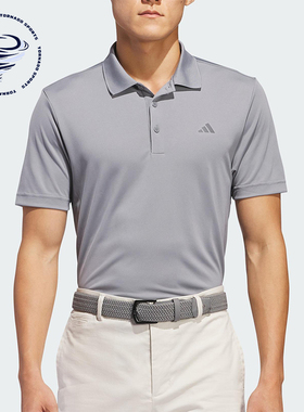 Adidas/阿迪达斯正品夏季男士透气翻领针织运动短袖POLO衫IU4448