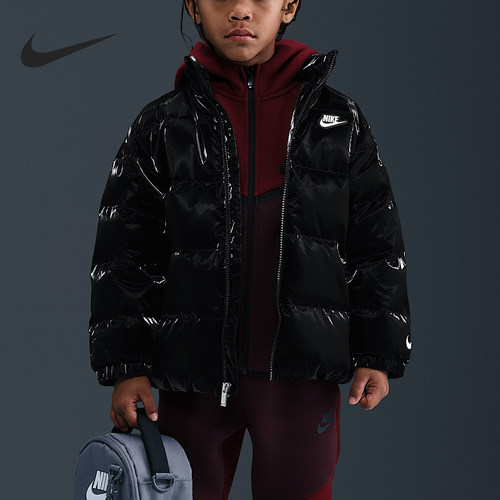 Nike/耐克正品冬季小童立领经典拉链运动羽绒服IQ2811-010