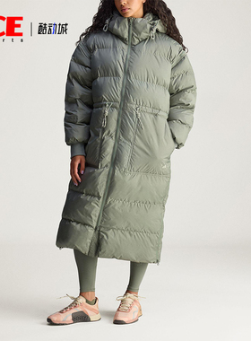 Adidas/阿迪达斯正品SMC新款女灰绿宽松保暖夹克外套KA7427