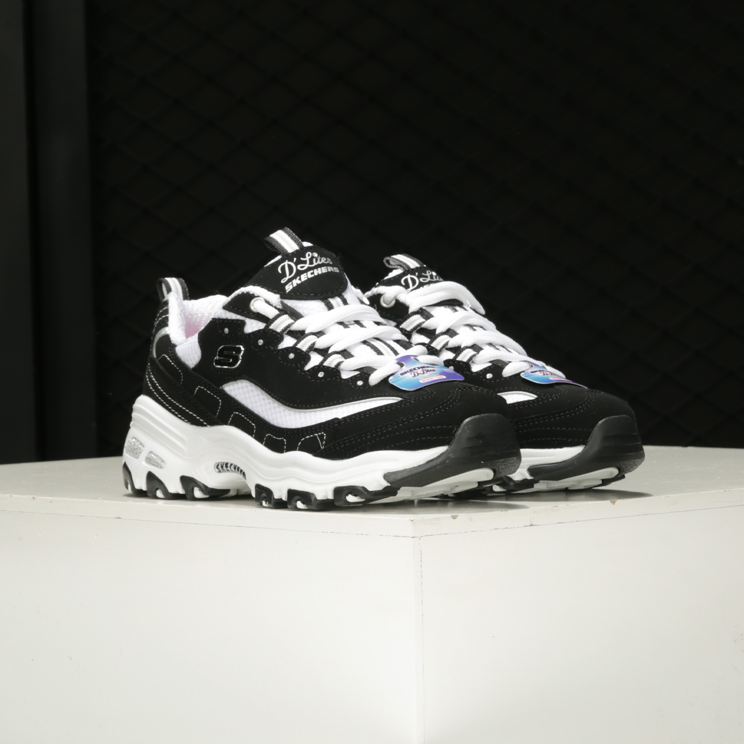 Skechers/斯凯奇正品年冬季新款女子厚底老爹鞋运动休闲鞋