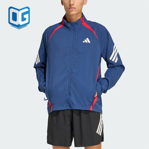 Adidas/阿迪达斯正品2025冬季款男士耐穿跑步运动立领外套KA8725