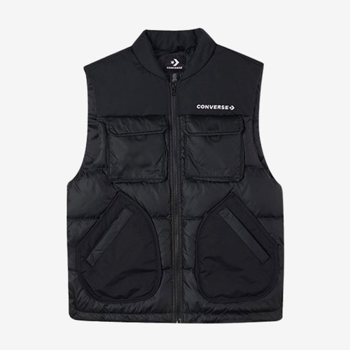 Converse/匡威正品男士多口袋拼接简约经典羽绒马甲10021979-A01