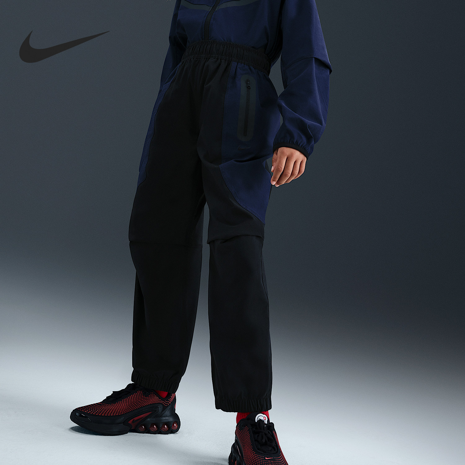 Nike/耐克正品2025秋季款大童梭织拼接休闲长裤II3626-010,童装/婴儿装/亲子装,裤子,淘宝优惠券,粉丝福利购,淘宝优惠卷