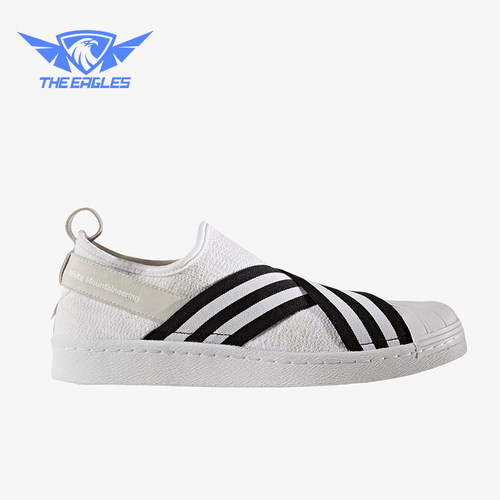 Adidas/阿迪达斯正品三叶草男女轻便经典低帮一脚蹬板鞋BY2881