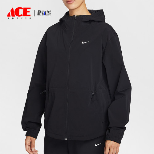Nike/耐克正品春秋女士运动连帽简约宽松休闲夹克外套IF1167-010