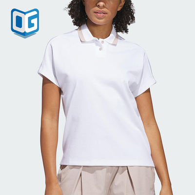 Adidas/阿迪达斯正品2025女士宽松运动经典透气短袖POLO衫JF0686