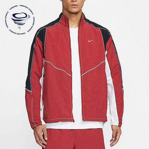 Nike/耐克正品Retro Dri-FIT男士休闲立领拼接梭织外套IF2029-613