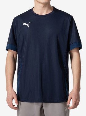 Puma/彪马正品2024新款男士圆领简约休闲短袖T恤705747-06