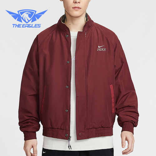Nike/耐克正品2025冬季款男士日常立领刺绣休闲外套IQ3705-613