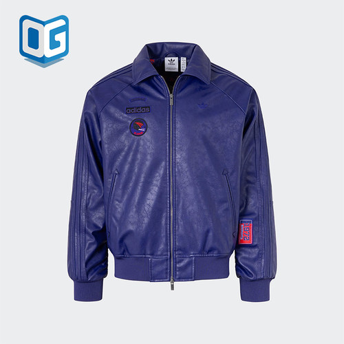 Adidas/阿迪达斯正品三叶草男士印花保暖运动宽松棉服JX1600