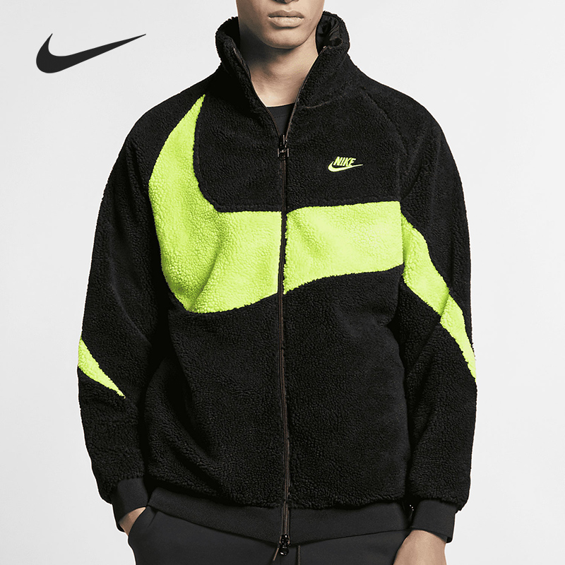 Nike/耐克官方正品男子大勾摇粒绒运动休闲保暖外套 BQ6546-017