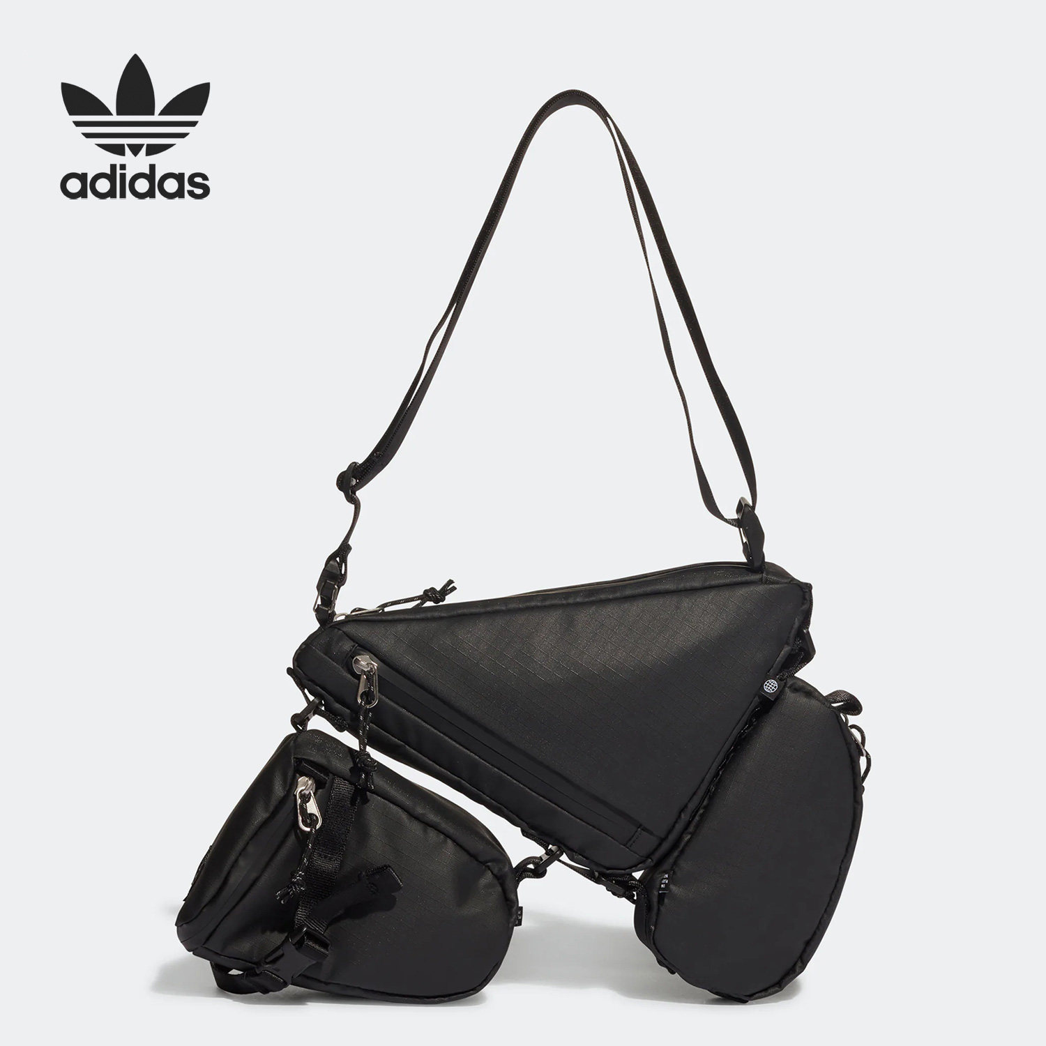 Adidas/阿迪达斯正品三叶草新款男女户外运动收纳拎包HJ7920