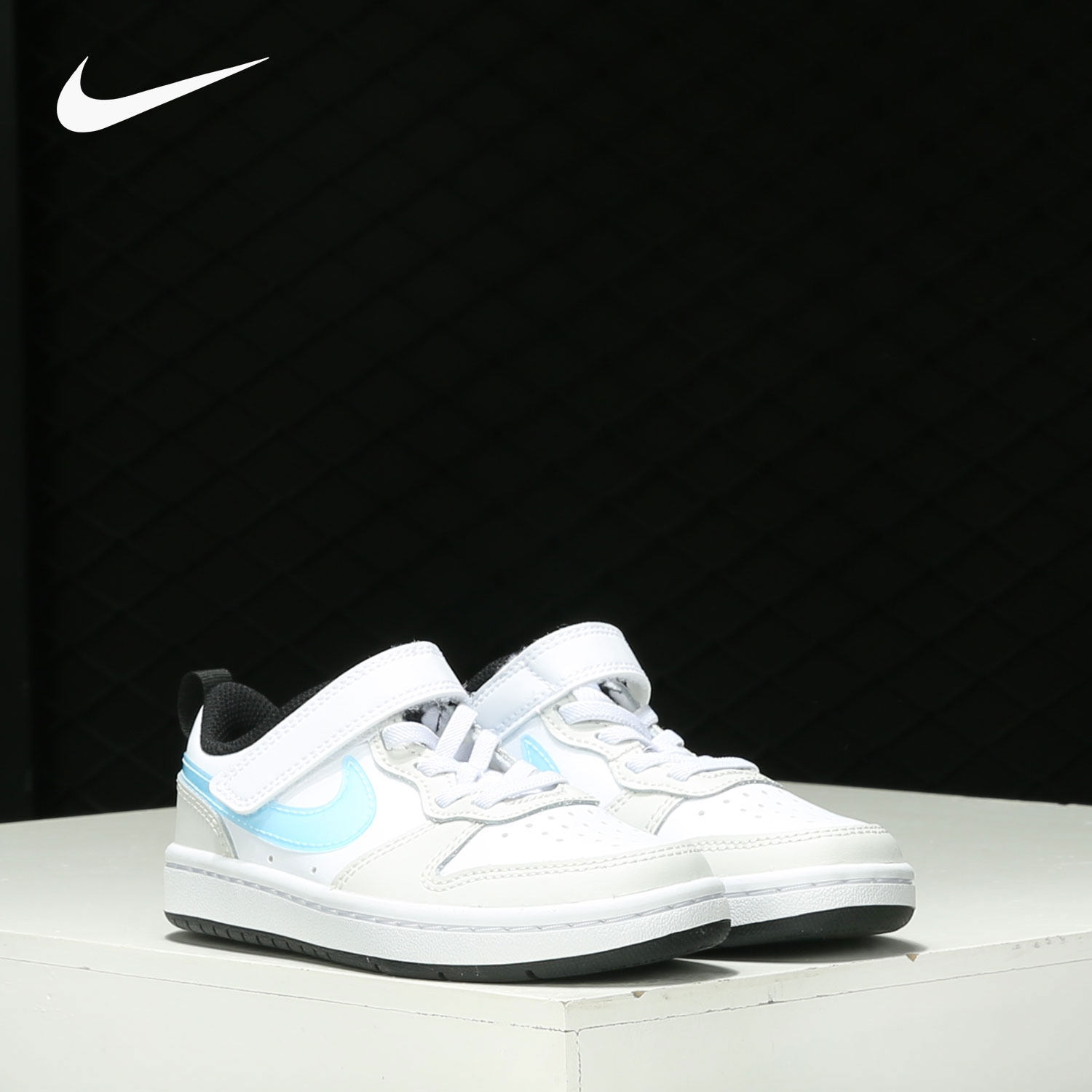 Nike/耐克正品 当季新款大童低帮魔术贴运动休闲板鞋DC0477