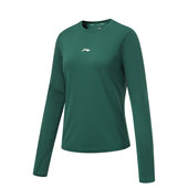 长袖 Lining 女子跑步系列纯色圆领修身 冬季 T恤ATLT082 李宁正品