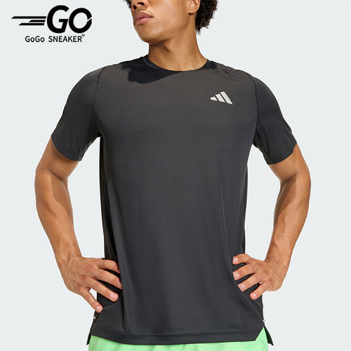 Adidas/阿迪达斯正品夏季男士休闲跑步运动短袖圆领短袖T恤JZ7761