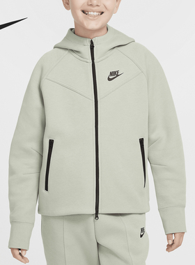Nike/耐克正品冬季新款大童拉链针织运动连帽外套FD2979-370
