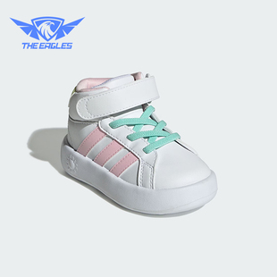 婴童运动魔术贴休闲鞋 Adidas 新款 轻便耐磨 JR2580 阿迪达斯正品