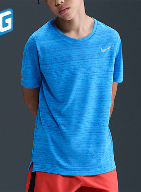 Nike/耐克正品Dri-FIT大童跑步训练运动经典透气短袖DD3055-435
