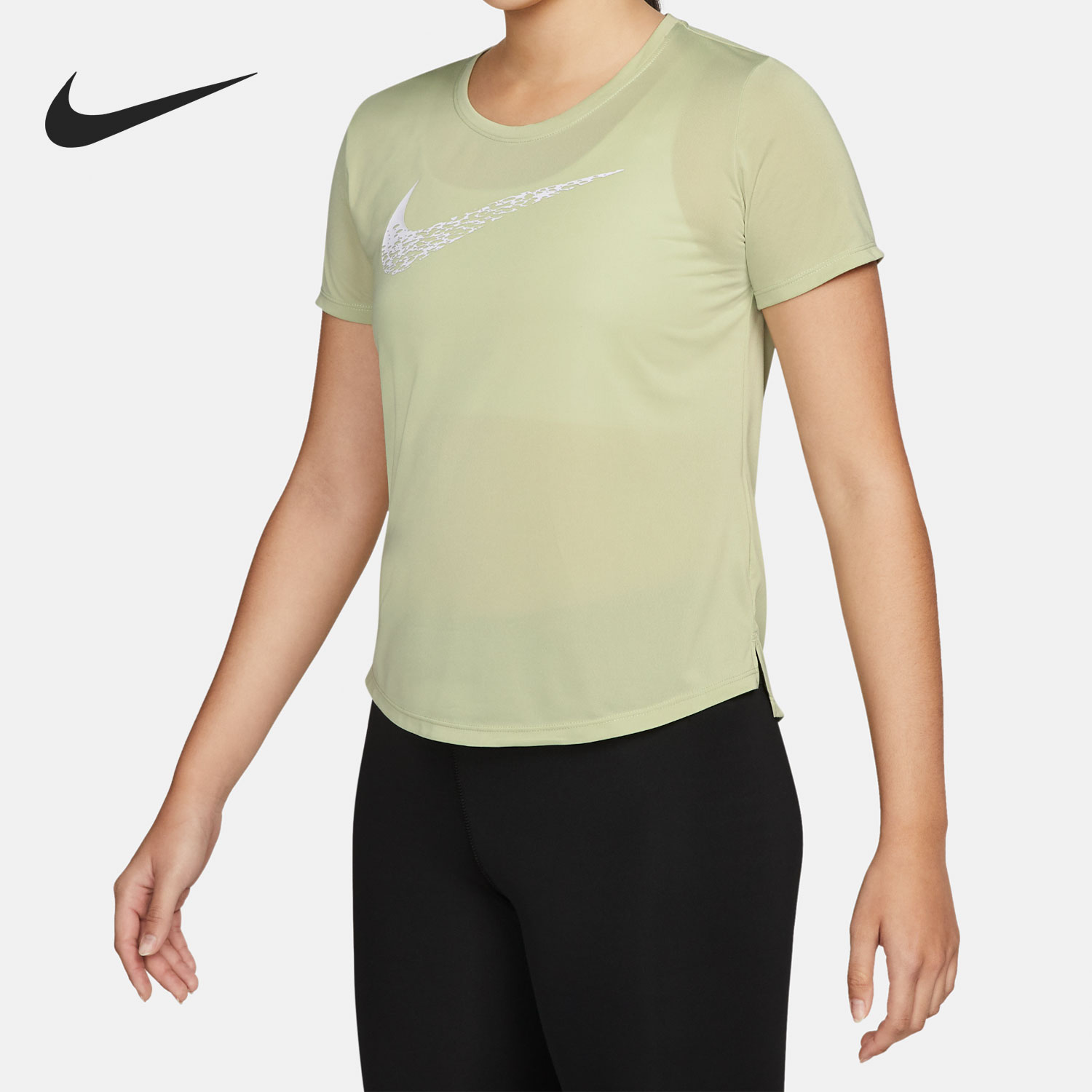 Nike/耐克官方正品夏季新款女子运动休闲透气圆领短袖DM7778-371
