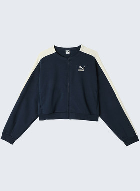 Puma/彪马正品T7 MX TRACK JACKET W女士拼接短款休闲外套