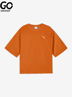 Puma/彪马正品PILECROPWOMEN新款女橙色街头经典短袖T恤688283-20