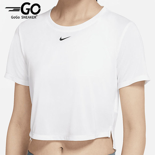 Nike/耐克正品夏季女士柔软圆领短款简约运动短袖T恤DD4955-100