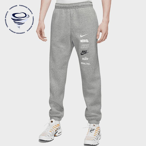 Nike/耐克正品Club 男士中腰束脚针织经典透气运动裤DX0795-063