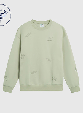 Puma/彪马正品运动男士宽松针织时尚休闲卫衣套头衫631070-33