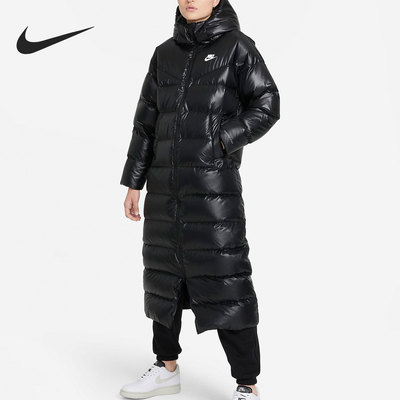 Nike/耐克正品冬季女子长款保暖连帽鸭绒羽绒服 DH4082-010