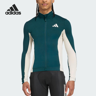 男士 Adidas 款 2025秋季 骑行立领拼接外套JM5404 阿迪达斯官方正品