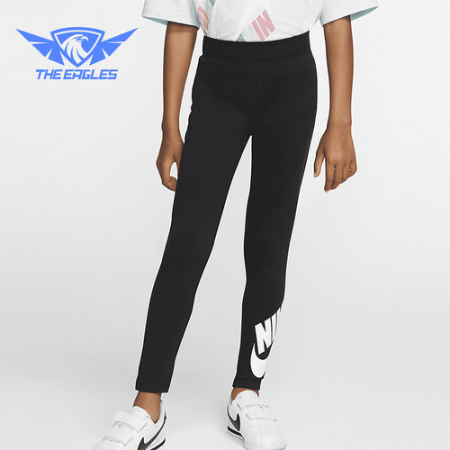 Nike/耐克正品儿童字母印花修身高腰时尚运动长裤HA4194-023