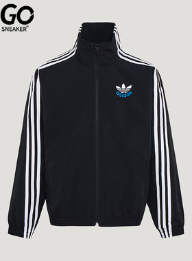 Adidas/阿迪达斯正品三叶草儿童日常高领运动梭织休闲外套KW1181