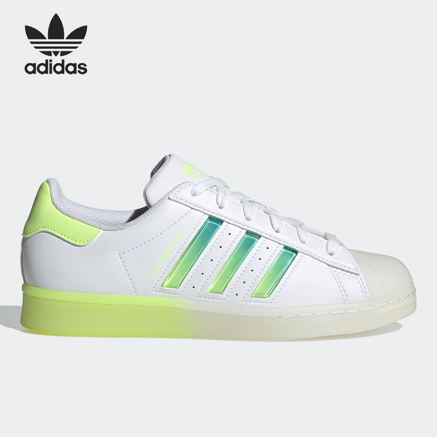 Adidas/阿迪达斯正品2021女子低帮三叶草贝壳头运动休闲鞋 GW4909