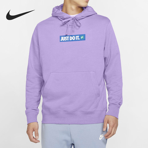 Nike/耐克正品套头连帽卫衣新款男字母经典连帽卫衣CJ9952-589