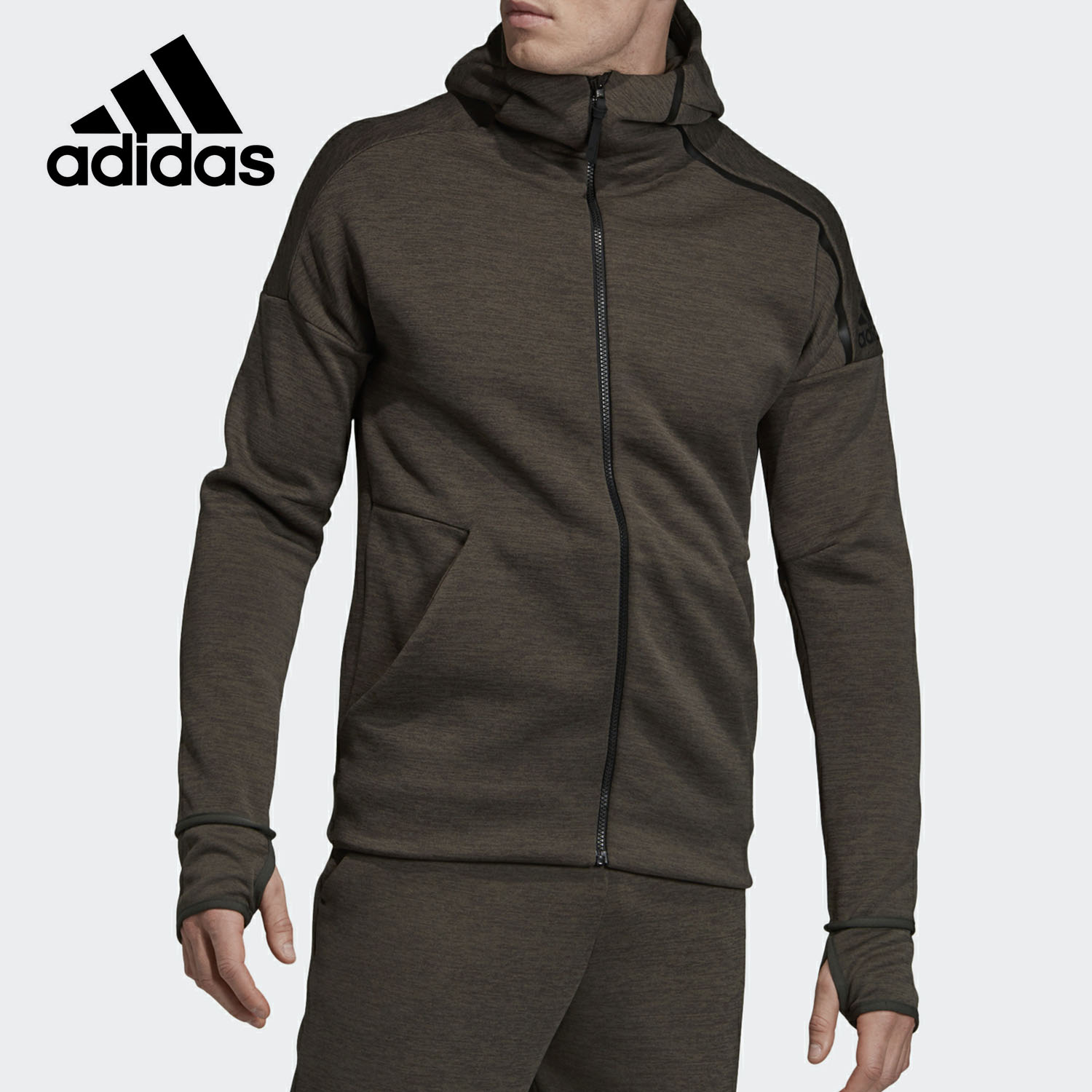 Adidas/阿迪达斯正品男夹克外套 新款连帽ZNE休闲运动服EB5233