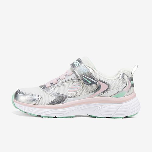 Skechers斯凯奇正品GIRLS童魔术贴运动休闲跑步鞋303698L-OFWT