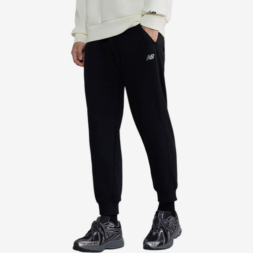 New Balance新百伦正品男宽松束脚系带舒适休闲裤AMP43382-BK