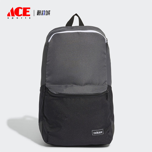 Adidas/阿迪达斯正品新款男女黑灰色简约经典休闲双肩背包ED0272