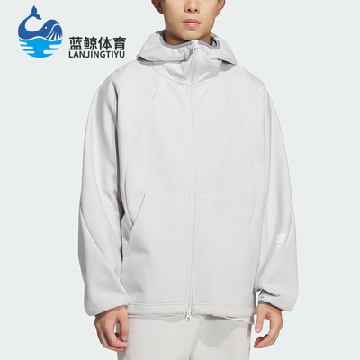 Adidas/阿迪达斯正品2025秋冬款男士休闲连帽机能风外套KC6077