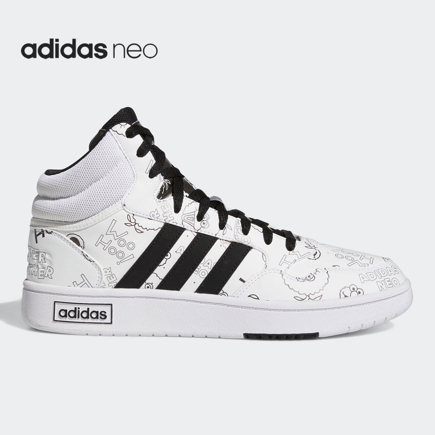 Adidas/阿迪达斯官方正品NEO HOOPS 3.0 MID 男女休闲鞋GZ4859