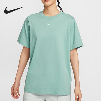 Nike/耐克官方正品Sportswear女士宽松休闲刺绣短袖FD4150-017
