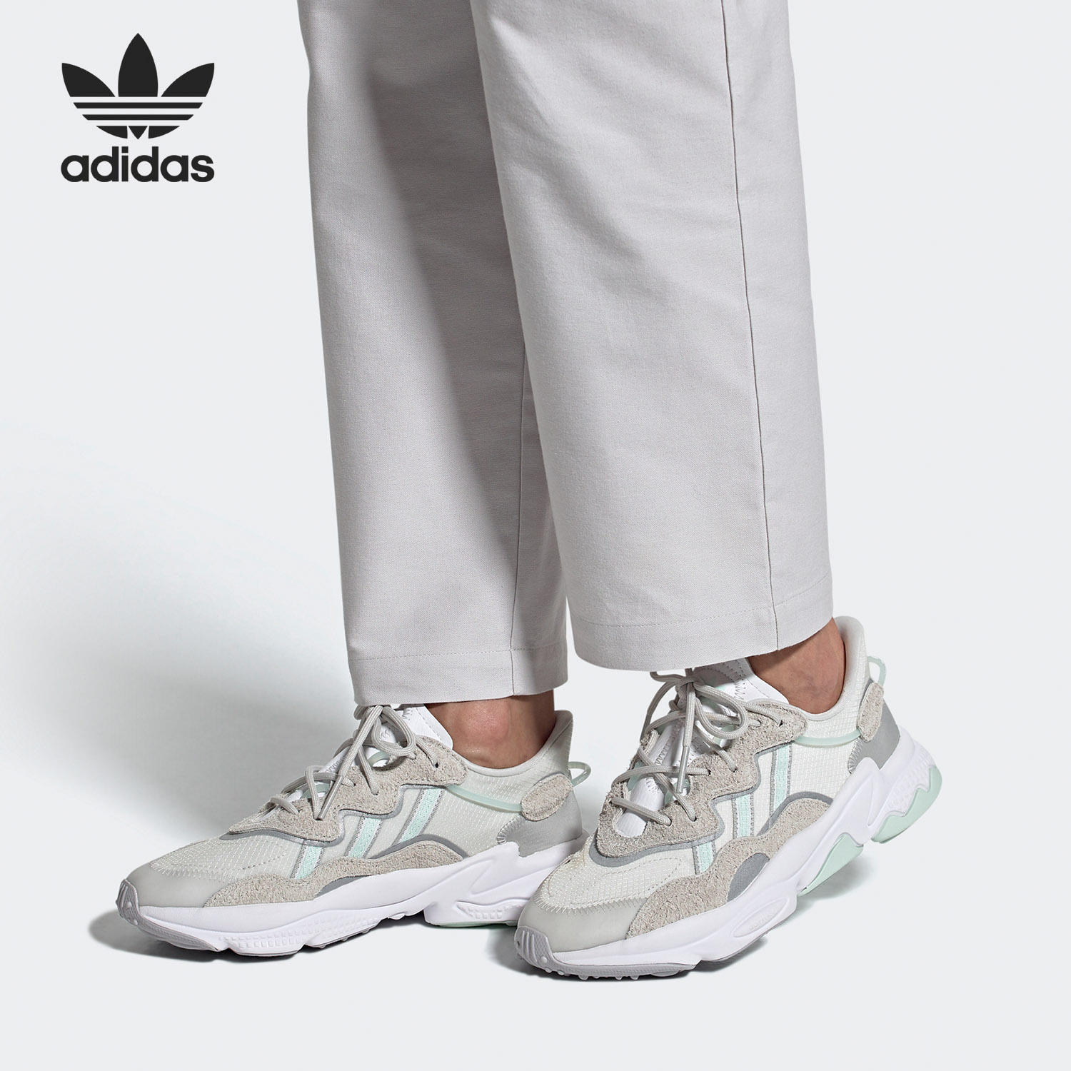 Adidas/阿迪达斯正品 新款三叶草OZWEEGO W男女经典休闲鞋 FX3821