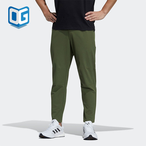 Adidas/阿迪达斯正品2025男士休闲梭织训练运动透气长裤GP0954