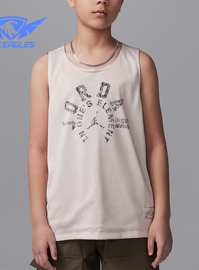 Nike/耐克正品JORDAN大童双面穿无袖运动经典透气背心II3172-140