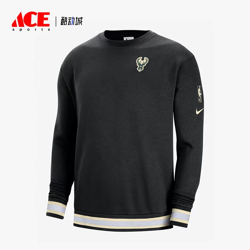Nike/耐克正品新款密尔沃基雄鹿队男子运动套头卫衣DR2285-010