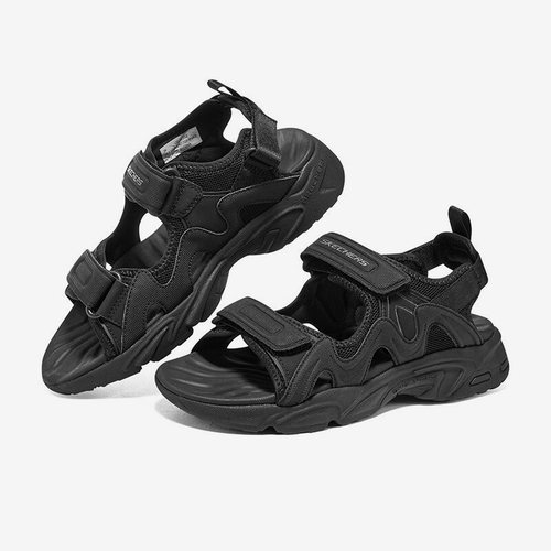 Skechers/斯凯奇正品当季新款魔术贴休闲男子运动沙滩鞋凉鞋
