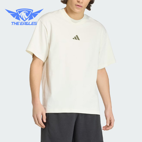 Adidas/阿迪达斯正品运动风套头休闲短袖T恤经典男短袖T恤KB4875