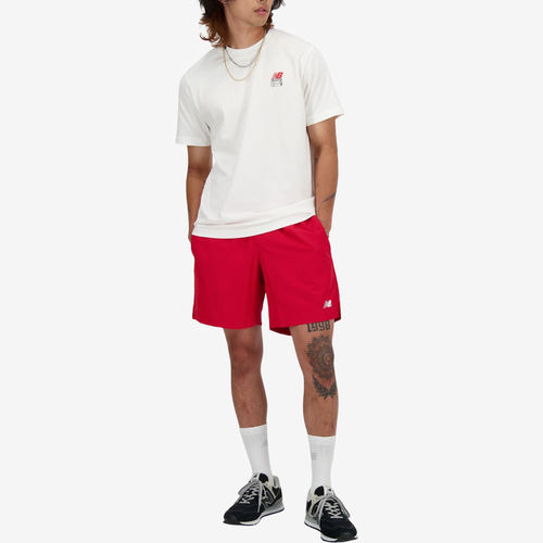 New Balance新百伦正品男圆领透气字母短袖T恤MT41586-WT