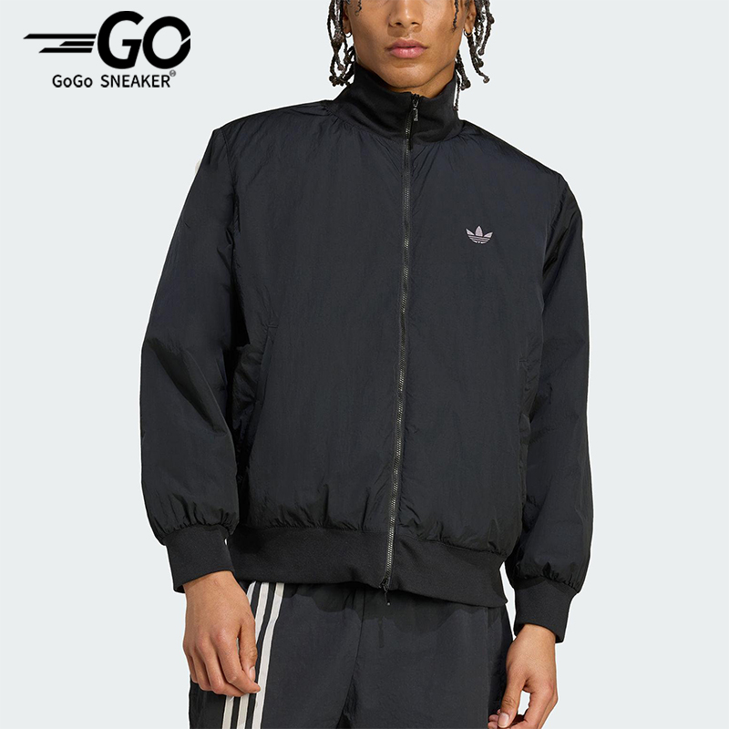 Adidas/阿迪达斯正品2025秋季款男士日常立领保暖梭织棉服JX7783