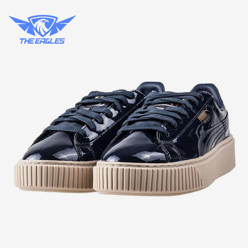 Puma/彪马正品春秋女士漆皮低帮厚底休闲经典运动板鞋363314-06